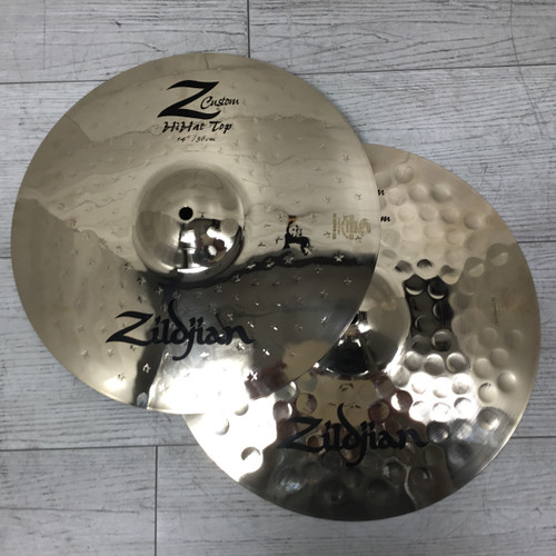 Vist Large View of Product Image Which is Used Zildjian 14" Z Custom Hi Hat Cymbals 969/1290 grams