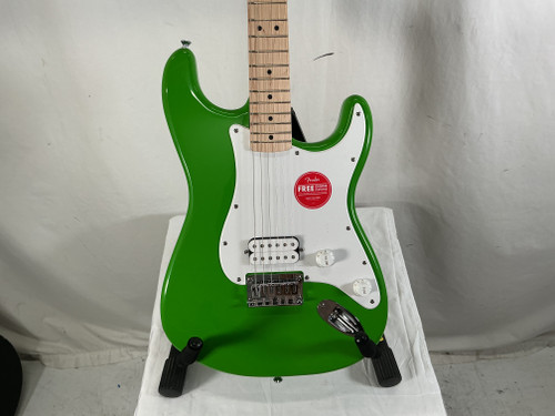 Vist Large View of Product Image Which is Used Squier FSR SONIC STRATOCASTER HT S Type Electric Guitar Green 6-String