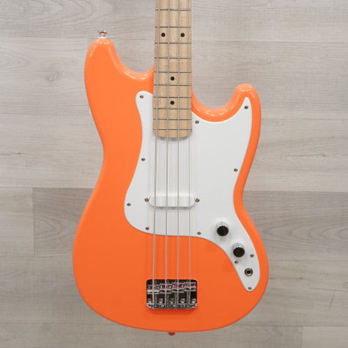 Vist Large View of Product Image Which is Used Squier Affinity Bronco Bass Guitar Orange