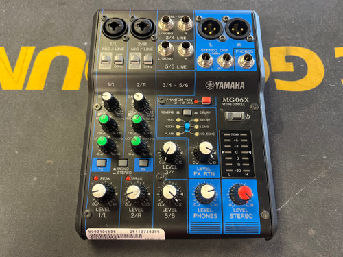 Vist Large View of Product Image Which is Used Yamaha MG06X Compact Mixer