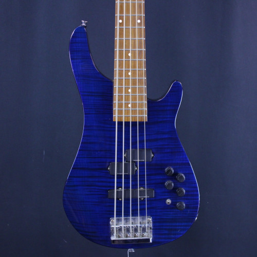 Vist Large View of Product Image Which is Used Jackson 5-STRING BASS P Type Bass Guitar Blue 5-String