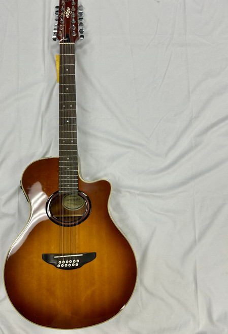 Vist Large View of Product Image Which is Used Yamaha APX512A spruce top Acoustic Guitar Tobacco Sunburst 12 string