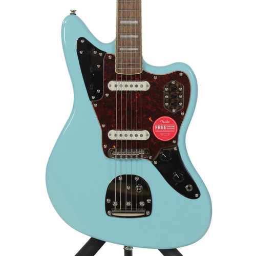 Vist Large View of Product Image Which is Used Squier JAGUAR FSR CLASSIC VIBE 70S Offset Double Cutaway Electric Guitar Blue 6-String