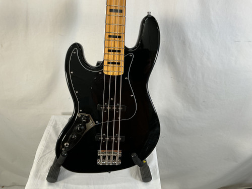 Vist Large View of Product Image Which is Used Squier LEFT HANDED CLASSIC VIBE JAZZ BASS J Type Bass Guitar Black 4-String