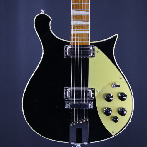 Vist Large View of Product Image Which is Used Rickenbacker 660 6 STRING Offset Double Cutaway Electric Guitar Black 6-String
