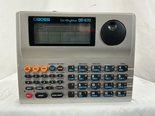 Vist Large View of Product Image Which is Used Boss DR RHYTHM DR-670 BATTERY ONLY Compact Drum Machine
