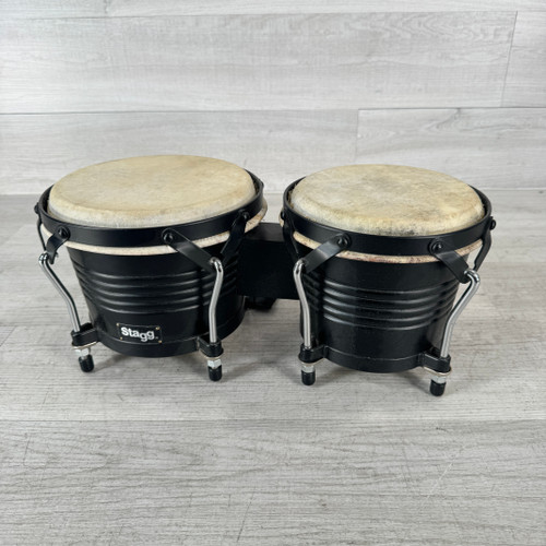 Vist Large View of Product Image Which is Used Stagg BW-200 Bongos - Black