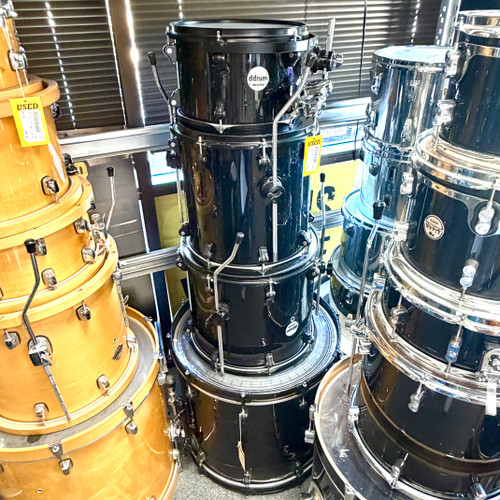 Vist Large View of Product Image Which is Used Ddrum Journeyman 4PC Drum Shell Kit Black