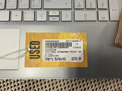 Vist Large View of Product Image Which is Used Epiphone LES PAUL STANDARD PAINT DAMAGE LP Type Electric Guitar Cherry Sunburst 6-String