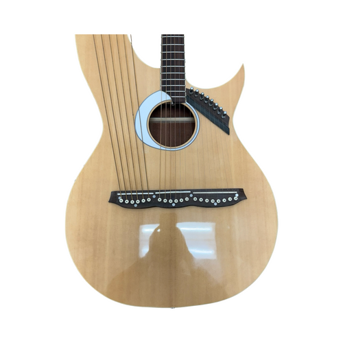 Vist Large View of Product Image Which is Used KTONE HARP GUITAR Solid Top Acoustic Guitar Natural
