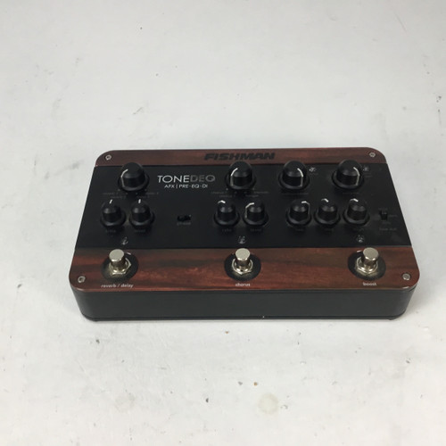 Vist Large View of Product Image Which is Used Fishman TONEDEQ AFX Accoustic PreAmp Pedal