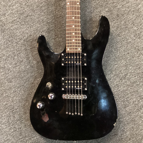 Vist Large View of Product Image Which is Used Schecter OMEN-6 Modern Metal Electric Guitar Black 6-String