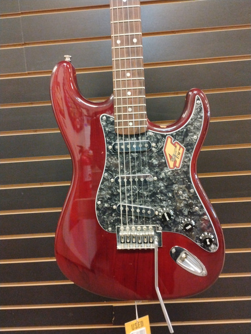 Vist Large View of Product Image Which is Used Johnson STRATOCASTER Electric Guitar Red 6-String