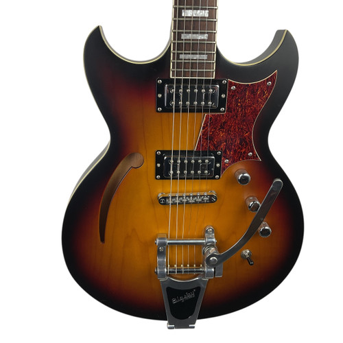 Vist Large View of Product Image Which is Used Reverend TRICKY GOMEZ RT Semi-Hollow Electric Guitar Sunburst 6-String