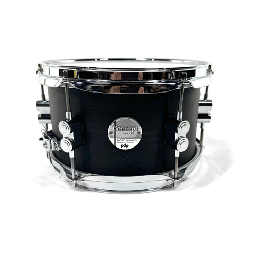 Vist Large View of Product Image Which is PDP Black Wax 6" x 10" Maple Shell Popcorn Snare Drum