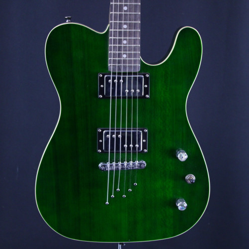Vist Large View of Product Image Which is Used Cozart T STYLE ELECTRIC GUITAR HH PICKUPS T Type Electric Guitar Green 6-String