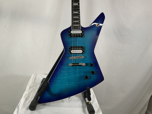 Vist Large View of Product Image Which is Used FIREFLY FFLX Pointy Electric Guitar Blue 6-String