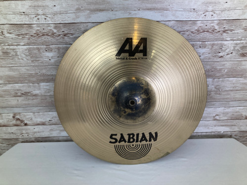Vist Large View of Product Image Which is Used Sabian 18" AA METAL-X CRASH Cymbal