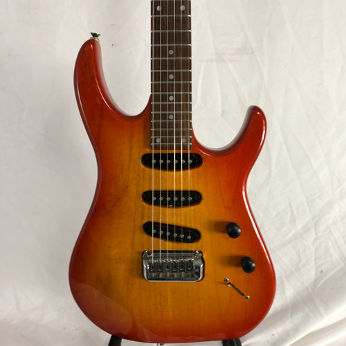 Vist Large View of Product Image Which is Used Hamer SLAMMER SERIES Vintage S Type Electric Guitar Cherry Sunburst 6-String
