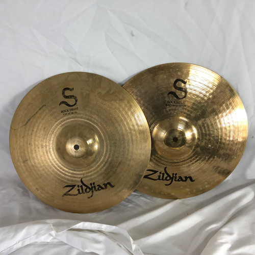 Vist Large View of Product Image Which is Used Zildjian S ROCK HI HATS Hi Hat Cymbals 14"