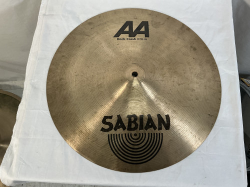 Vist Large View of Product Image Which is Used Sabian 16 IN AA ROCK CRASH Crash Cymbal 16"