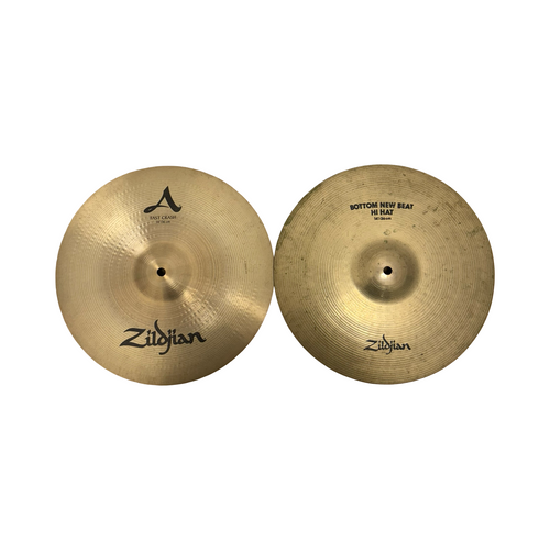 Vist Large View of Product Image Which is Used Zildjian 14-INCH FAST CRASH/NEW BEAT HI-HAT COMBO Hi Hat Cymbals 14"