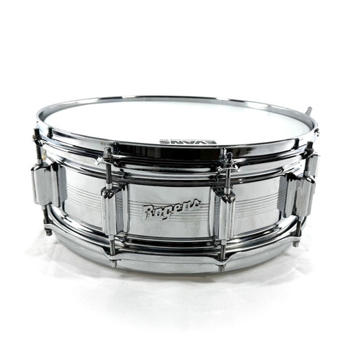 Vist Large View of Product Image Which is Used Rogers Dynasonic 7 Line Snare Drum 14"