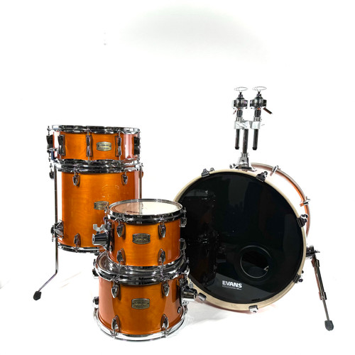Vist Large View of Product Image Which is Used Yamaha Stage Custom Birch 5 piece Honey Amber Drum Shell Kit 