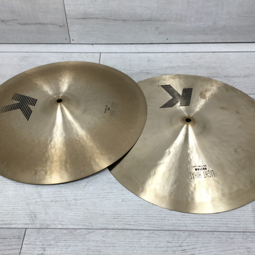 Used Zildjian K 16 Inch Light Hi Hat Cymbals - 1288G/1547 grams 40051-S000111007