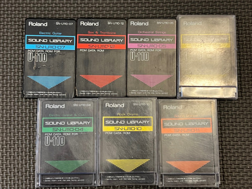 Vist Large View of Product Image Which is Used Roland SOUND LIBRARY CARDS SET OF 7 Recording Software