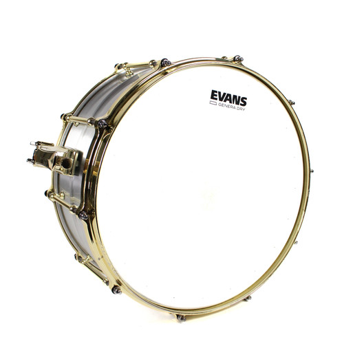 Vist Large View of Product Image Which is Used SJC Custom STEEL SNARE 14X6.5 Metal Snare Drum 14"