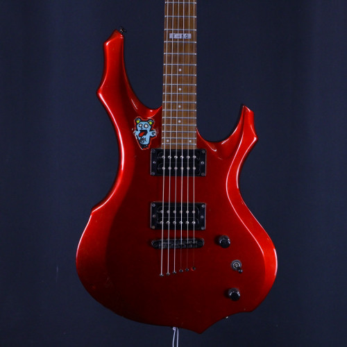Vist Large View of Product Image Which is Used LTD F-50 METAL MASTERPIECE Modern Metal Electric Guitar Red 6-String