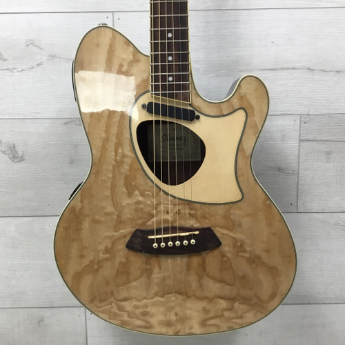 Vist Large View of Product Image Which is Used Ibanez TCM50 Talman Laminate Top Acoustic/Electric Guitar Natural