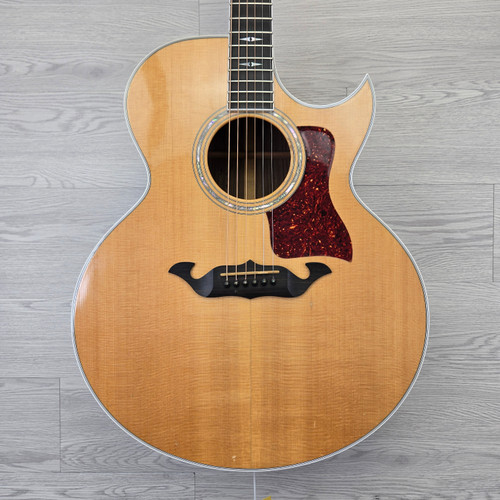 Vist Large View of Product Image Which is Used Taylor 815ce Solid-Top Acoustic/Electric w/OHSC **WEAR/CRACK REPAIR