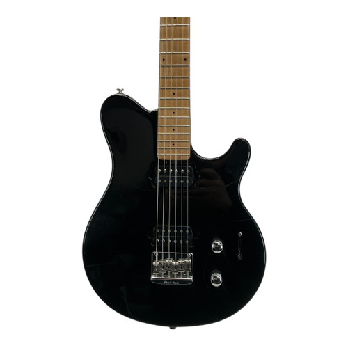 Vist Large View of Product Image Which is Used Ernie Ball Musicman Axis Sport HH 90s Electric Guitar Black 6-String