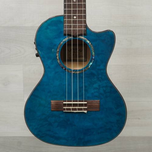 Vist Large View of Product Image Which is Used Lanikai Qm-blcet Tenor Ukulele Blue
