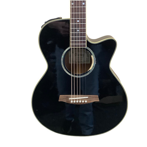 Vist Large View of Product Image Which is Used Ibanez AEG 10E Acoustic Guitar Black