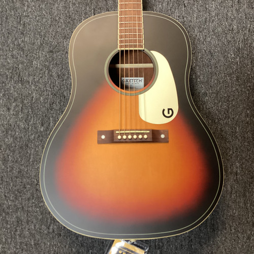 Vist Large View of Product Image Which is Used Gretsch JIM DANDY DREADNOUGHT Laminate Top Acoustic Guitar Cherry Sunburst