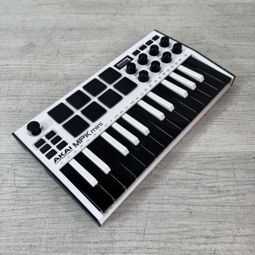 Vist Large View of Product Image Which is Used Akai Professional MPK Mini MK III USB MIDI Keyboard Controller - 25-key - White