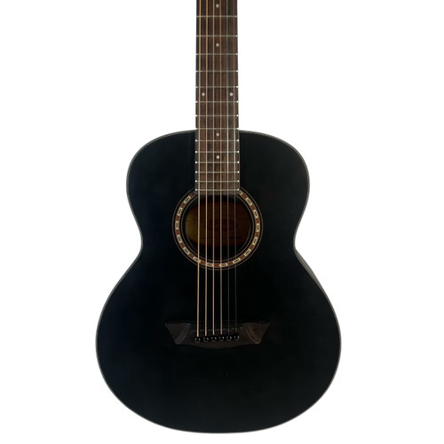 Vist Large View of Product Image Which is Used Washburn APPRENTICE G-MINI W/ Gig Bag Solid Top Acoustic Guitar Black
