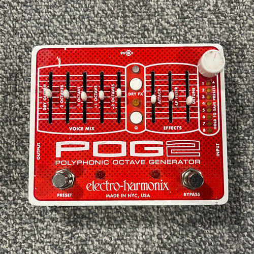 Vist Large View of Product Image Which is Used ELECTRO HARMONIX POG2 POLYPHONIC OCTAVE GENERATOR Guitar Pedal