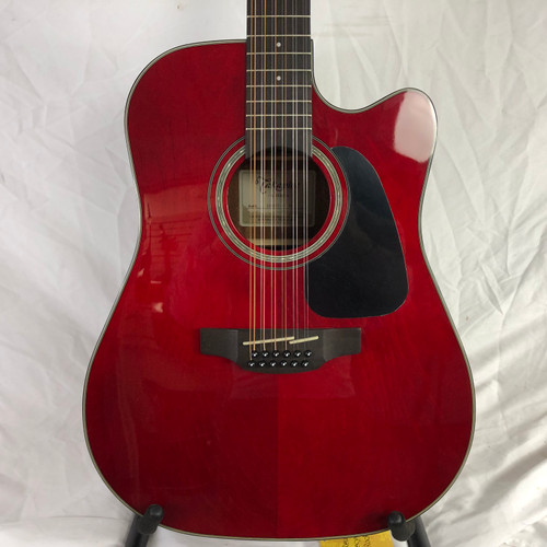 Vist Large View of Product Image Which is Used Takamine GD30CE-12 Solid Top Acoustic Guitar Red