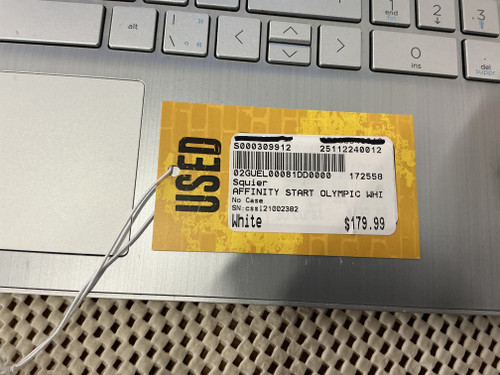 Vist Large View of Product Image Which is Used Squier AFFINITY START OLYMPIC WHITE S Type Electric Guitar White 6-String