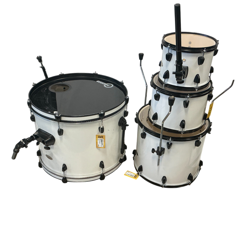 Vist Large View of Product Image Which is Used SPL UNITY 4PC SHELLS Drum Shell Kit White