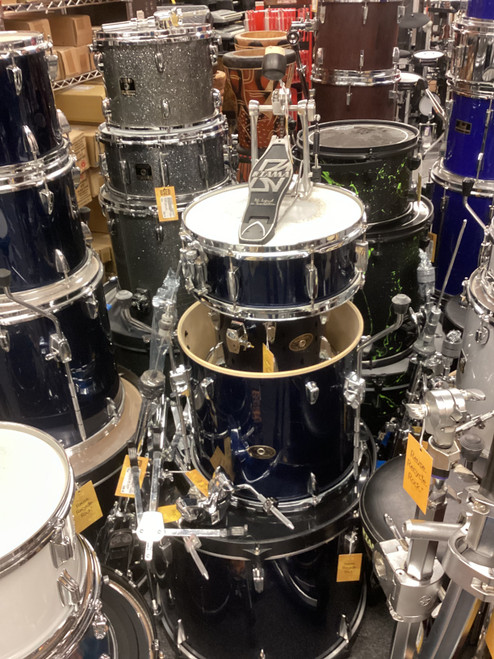 Vist Large View of Product Image Which is Used Tama IMPERIALSTAR 5PC W/HDW Drum Shells and Hardware Blue