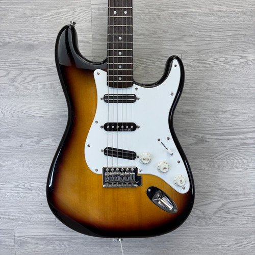 Vist Large View of Product Image Which is Used PARTSCASTER W/PICKUP UPGRADES S Type Electric Guitar Sunburst 6-String