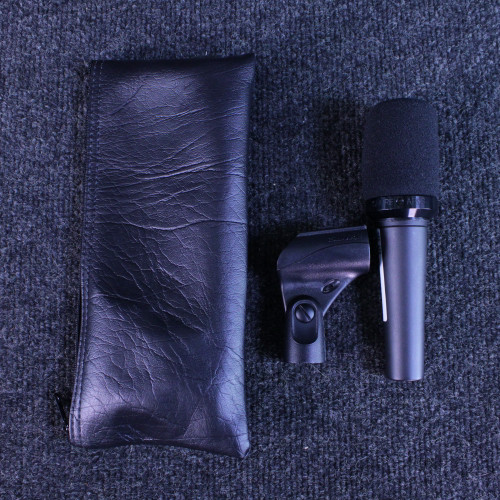 Vist Large View of Product Image Which is Used Shure SM57 W/ A2WS BAG AND CLIP Dynamic Microphone