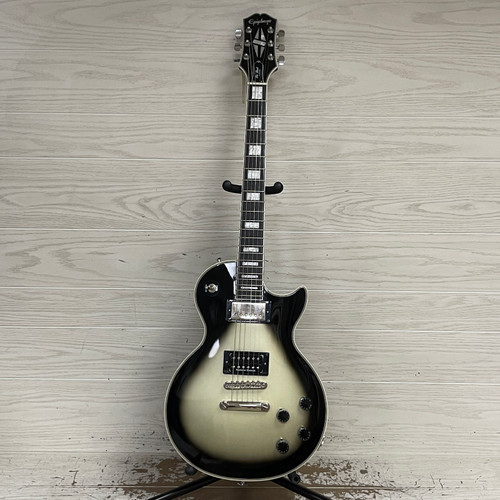 Vist Large View of Product Image Which is Used - Epiphone LES PAUL CUSTOM ADAM JONES VEIL OF BEES Electric Guitar Silver Burst 