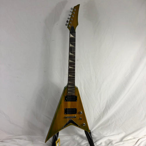 Vist Large View of Product Image Which is Used RHOADS-STYLE PARTSCASTER Pointy Electric Guitar Green 6-String