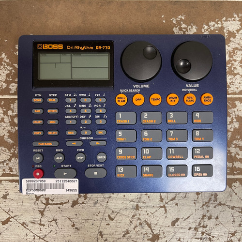 Vist Large View of Product Image Which is Used - Boss DR RHYTHM DR-770 W/ AC Compact Drum Machine